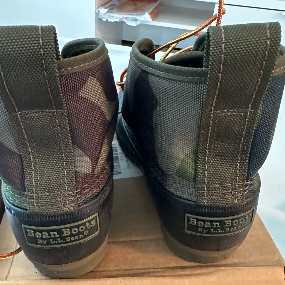 Nwb Custom Made L.L. Bean Bean Boot Army Fatigue … - image 4